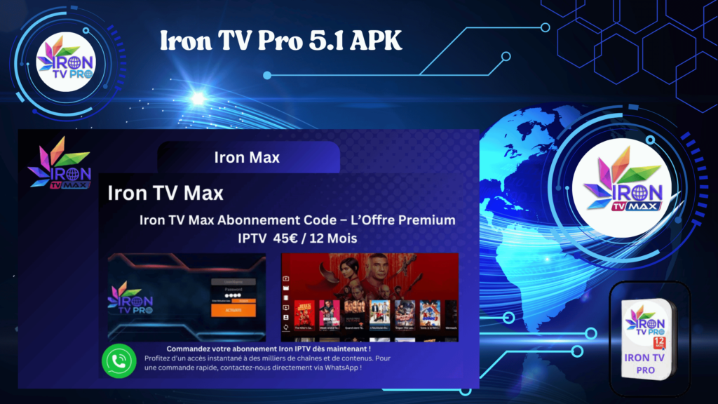 Iron TV Pro 5.1 APK Télécharger et installer le meilleur APK Iron TV Pro 5.1 APK