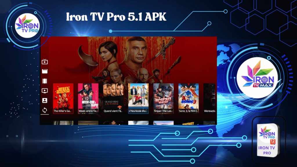 Iron TV Pro 5.1 APK Télécharger et installer le meilleur APK Iron TV Pro 5.1 APK